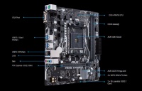Asus Prime A320M-F AMD A320 2133MHz DDR4 Soket AM4 mATX Anakart